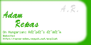 adam repas business card